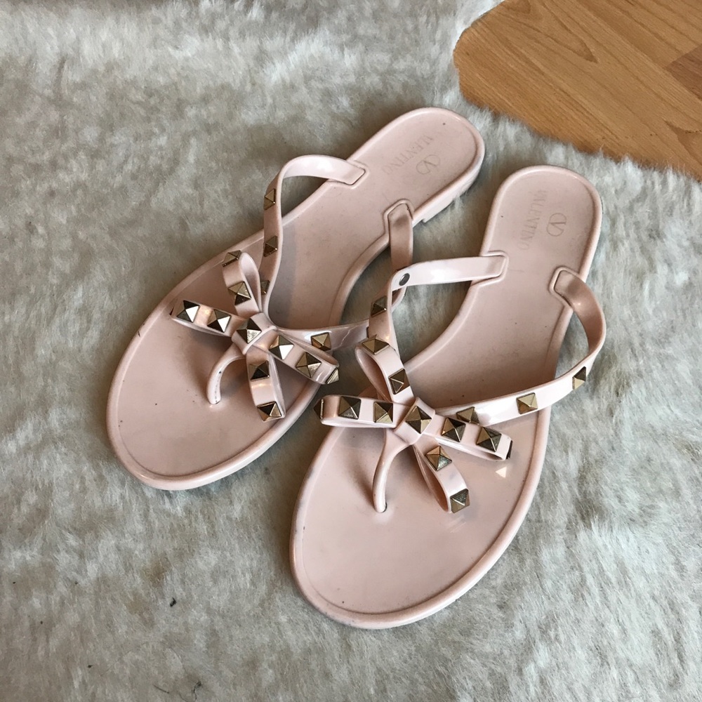 Faux Valentino Spike Sandals
